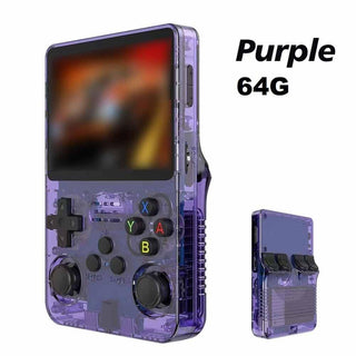 R36S - Consola de videojuegos de mano retro, pantalla IPS de 3.5 pulgadas, reproductor de video de 64 g, tarjeta TF, más de 10.000 juegos, consola de juegos de mano retro, con sistema Linux de código - Alodia Store