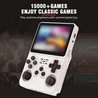 R36S - Consola de videojuegos de mano retro, pantalla IPS de 3.5 pulgadas, reproductor de video de 64 g, tarjeta TF, más de 10.000 juegos, consola de juegos de mano retro, con sistema Linux de código - Alodia Store