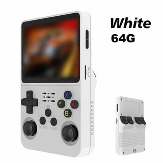 R36S - Consola de videojuegos de mano retro, pantalla IPS de 3.5 pulgadas, reproductor de video de 64 g, tarjeta TF, más de 10.000 juegos, consola de juegos de mano retro, con sistema Linux de código - Alodia Store