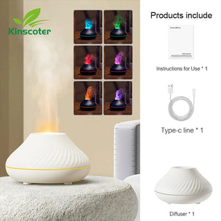 KINSCOTER Volcanic Aroma Diffuser 130ml USB Portable Air Humidifier - Alodia Store
