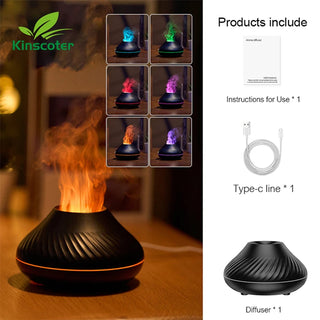 KINSCOTER Volcanic Aroma Diffuser 130ml USB Portable Air Humidifier - Alodia Store