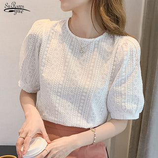 NEW SUMMER Print Chiffon Blouse Women alodia store