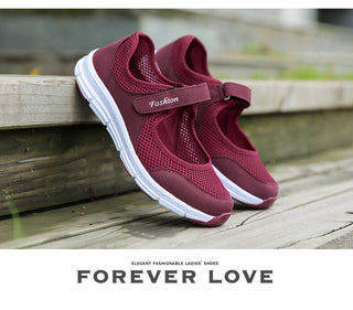 Ultra Light Mesh Flat Shoes For Women alodia store