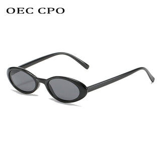 OEC CPO Sexy Small Oval Women's Sunglasses 2021 New Fashion Leopard Brown Hot Sun Glasses Female Retro Colorful Shade Eyeglass alodia store