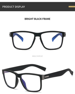 Fashion Anti Blue Light Glasses Frame For Men Women Clear Lens Computer Gaming Eyeglasses Square Eyewear Anti-UV Optical Frame alodia store