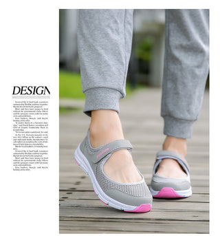 Ultra Light Mesh Flat Shoes For Women alodia store