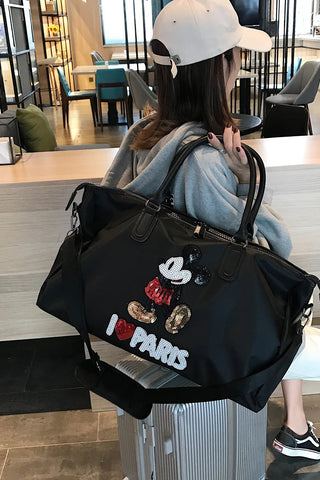 Disney Mickey's New Travel Bag Large-capacity  Oxford Cloth High-quality Men's and Women's Handbags Alodia Store