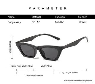 Vintage Cat Eye Sunglasses Woman Retro Shades Black Sun ALODIA STORE