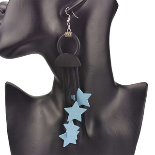 UKEBAY New Ethnic Style Drop Earrings Women Printing Bohemia Statement Earrings Handmade Jewelry Wooden Earring Ear Accessories Alodia Store
