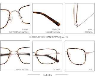 KANSEPT Glasses Frame Men Myopia Eye Glass Prescription Eyeglasses Frames 2020 New Arrival Fashion Optical Eyewear MT9003 Alodia Store