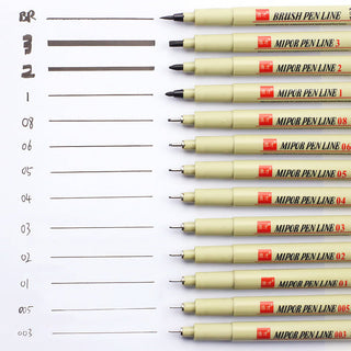 Manga Markers Needle Pen Art Hand-painted Sketch Pens Stationery Set alodia store