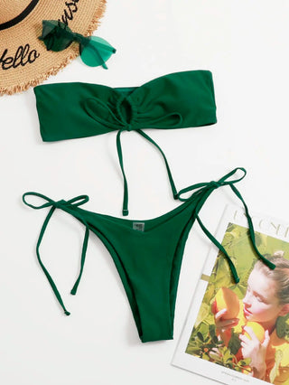 Mini Thong Bikini Set Bather Swimming Beachwear for Bathing Suit Alodia Store