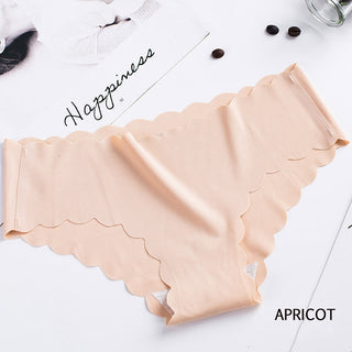 Sports Women's Panties Seamless Briefs Mid Rise Underwear Female Soft Comfortable Silk Briefs Underpants Sexy Lingerie Panty alodia store