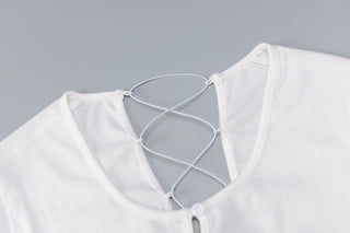 Sexy CropTops With Mini Bandage Skirt 2 Sets Women Summer alodia store