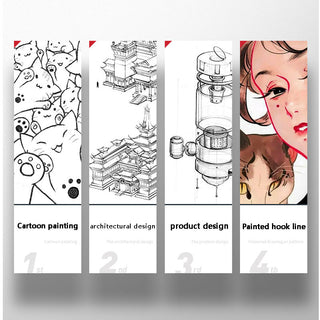 Manga Markers Needle Pen Art Hand-painted Sketch Pens Stationery Set alodia store