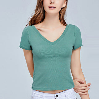 Tshirt For Women Backless Croptop Tops Tee alodia store