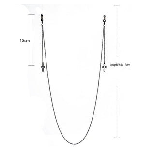 2023 NEW Fashion Pendant Glasses Chains Cross Eyeglasses Sunglasses Spectacles Metal Chain Holder Cord Lanyard Necklace alodia store