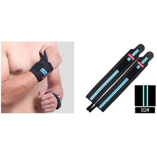 Weight Lifting Wristband Elastic Breathable Wrist Wraps Bandage Gym Fitness Weightlifting Powerlifting Wrist Brace Support Strap Alodia Store