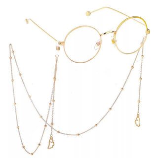 2023 NEW Fashion Pendant Glasses Chains Cross Eyeglasses Sunglasses Spectacles Metal Chain Holder Cord Lanyard Necklace alodia store