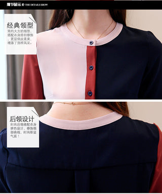 Korean fashion clothing 2023 chiffon blouse ladies tops alodia store