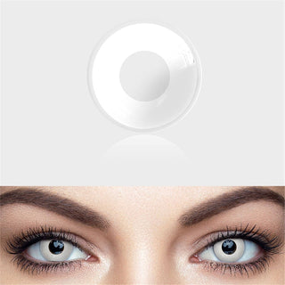 UYAAI 2pcs Halloween Colorful Contact Lenses Anime Cosplay Eye Lenses multicolored lenses Lenses White Black Red Lenses Alodia Store