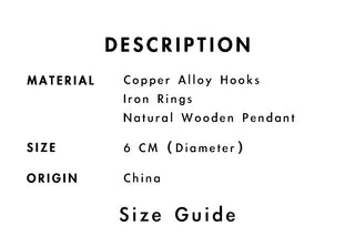 Voikukka Jewelry 6 CM Circle Floral Double-sided Printing Flowers Country Style Wooden Pendant Drop Fashion Earrings For Women Alodia Store