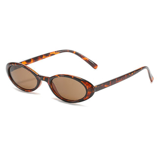 OEC CPO Sexy Small Oval Women's Sunglasses 2021 New Fashion Leopard Brown Hot Sun Glasses Female Retro Colorful Shade Eyeglass alodia store