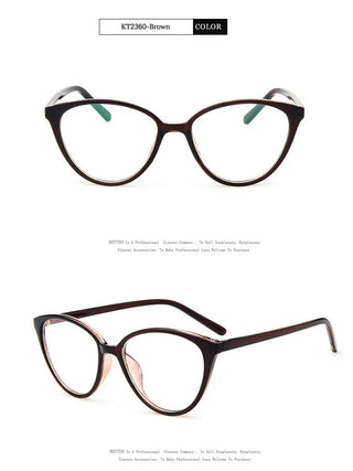 Fashion Women Cat Eye Eyeglasses Men Myopia Optical Glasse Frame Eye Glasses Computer Transparent Clear Frame Oculos Alodia Store