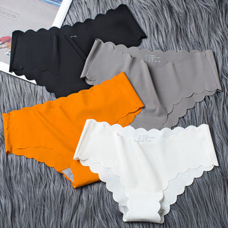 Sports Women's Panties Seamless Briefs Mid Rise Underwear Female Soft Comfortable Silk Briefs Underpants Sexy Lingerie Panty alodia store