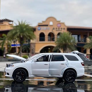 Dodge Durango SUV Alloy Car Model Diecast Metal Toy Vehicles Car Model High Simulation Sound Light Collection Kids Toy Gift Alodia Store