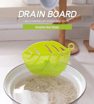 Multi-use Pot Funnel Strainer Baffle Sieve Drainer Beans Peas Washing Filter Drain Board Rice Noodle Colander Kitchen Pasta Tool Alodia Store