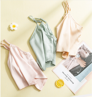 fashion bustier tops satin lingerie ladies camisole wrap Alodia Store