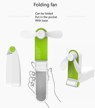 Usb Mini Fold Fan Electric Portable Hold Small vintilador Alodia Store