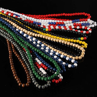 Hip Hop Wood Beads Chain Necklace For Man Men's Rock Style Wooden Long Chain For DIY Jewelry Making Accessories Male Party Gift Alodia Store