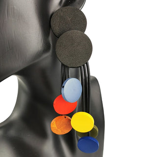 UKEBAY New Ethnic Style Drop Earrings Women Printing Bohemia Statement Earrings Handmade Jewelry Wooden Earring Ear Accessories Alodia Store