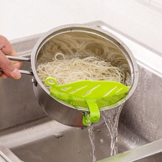 Multi-use Pot Funnel Strainer Baffle Sieve Drainer Beans Peas Washing Filter Drain Board Rice Noodle Colander Kitchen Pasta Tool Alodia Store