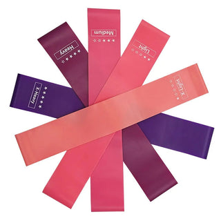 Portable Fitness Workout Equipment Rubber Resistance Bands Yoga Gym Elastic Gum Strength Pilates Crossfit Women Weight Sports Alodia Store