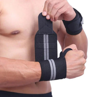 Weight Lifting Wristband Elastic Breathable Wrist Wraps Bandage Gym Fitness Weightlifting Powerlifting Wrist Brace Support Strap Alodia Store