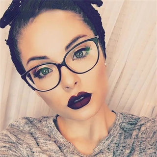 Fashion Women Cat Eye Eyeglasses Men Myopia Optical Glasse Frame Eye Glasses Computer Transparent Clear Frame Oculos Alodia Store