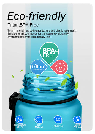 New 500/800/1000ml Sports Water Bottle BPA Free Portable Leak-proof Shaker bottel Alodia Store