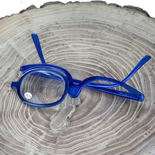 IENJOY Women Magnifying Glasses Makeup Reading Glass Folding Eye Make Up Reading Glass PC Frame Rotatable Flip Make Up Eye Glass Alodia Store