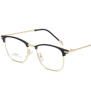 Flat Lens Cat Eye Glasses Anti Blue Light Goggles Glasses Open-Ball Fashion Metal Glass Frame Alodia Store