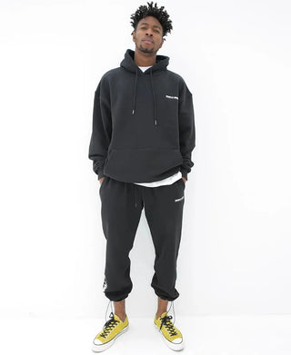 Solid Black Casual Hoodie Mens Cotton Sweatshirt Gyms Fitness Workout Pullover Autumn New Male Slim Hooded Jacket Tops Clothing Alodia Store