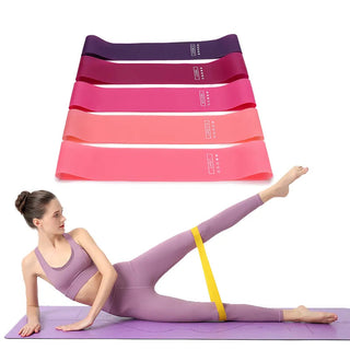 Portable Fitness Workout Equipment Rubber Resistance Bands Yoga Gym Elastic Gum Strength Pilates Crossfit Women Weight Sports Alodia Store