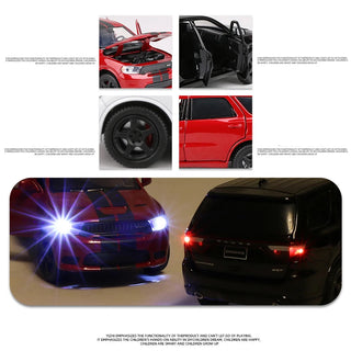 Dodge Durango SUV Alloy Car Model Diecast Metal Toy Vehicles Car Model High Simulation Sound Light Collection Kids Toy Gift Alodia Store
