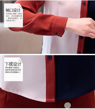 Korean fashion clothing 2023 chiffon blouse ladies tops alodia store