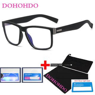 Fashion Anti Blue Light Glasses Frame For Men Women Clear Lens Computer Gaming Eyeglasses Square Eyewear Anti-UV Optical Frame alodia store