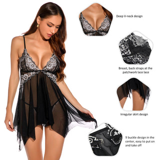 Mesh Lace Pijamas Women Sexy Alodia Store