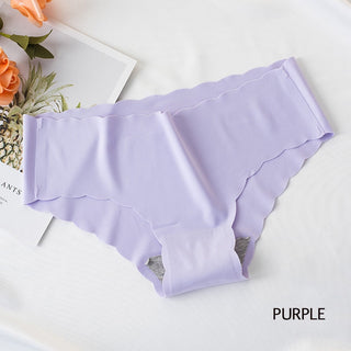 Sports Women's Panties Seamless Briefs Mid Rise Underwear Female Soft Comfortable Silk Briefs Underpants Sexy Lingerie Panty alodia store