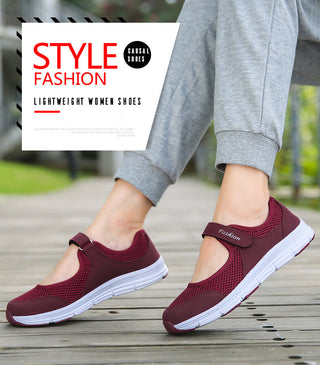 Ultra Light Mesh Flat Shoes For Women alodia store